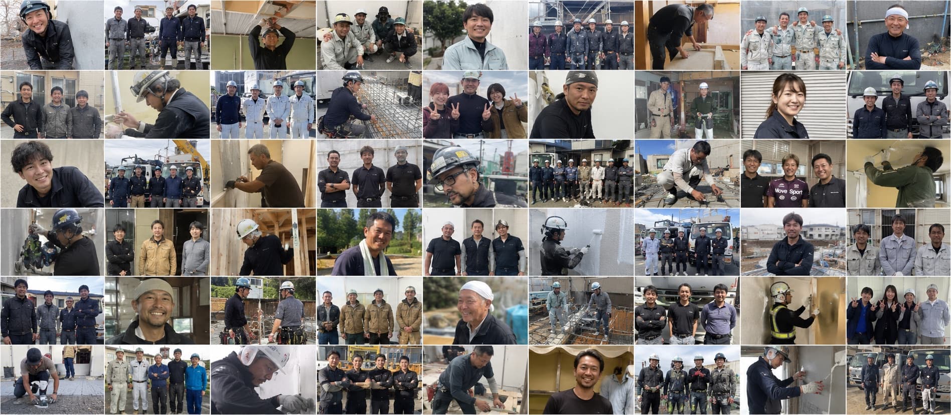 建設現場で働く人々